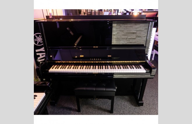 Yamaha Polished Ebony U3H Upright Piano, Used - All Inclusive Premium Package (SN:GENUAP) - Image 1